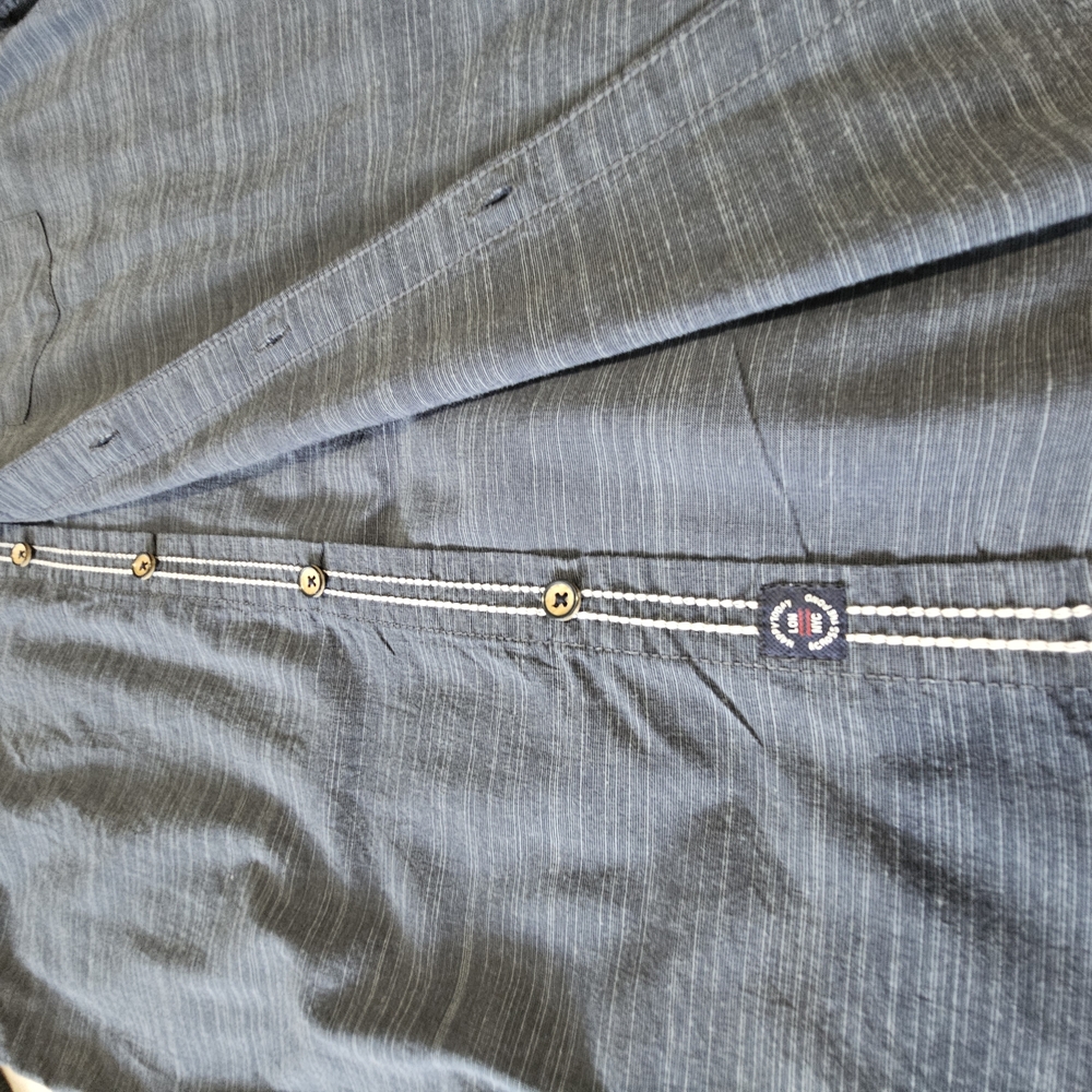 Blue Button-Up Shirt - Picture 4 of 6